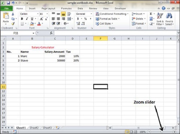 Schede di Excel no mostrando 2