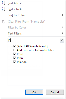filtrar dados do Excel para economizar tempo