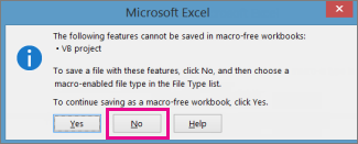 file XLSM di Excel non apriranno 10