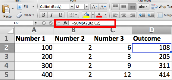 Errore formula Excel #REF 2