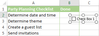 Come inserire una casella di controllo in Excel