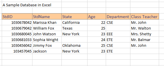creare A ricercabile Banca dati Nel Excel 4