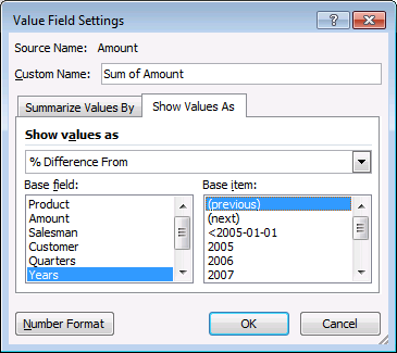 utilizzare la tabella pivot 10