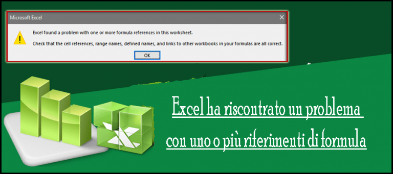 Excel Ha Riscontrato Un Problema Con Uno O Pi Riferimenti Formula In 