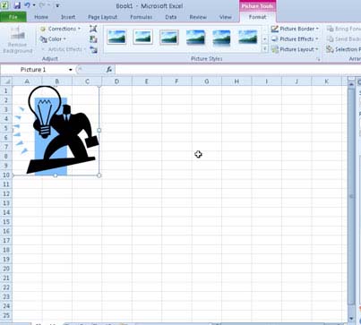 Inserisci file GIF in foglio di calcolo Excel