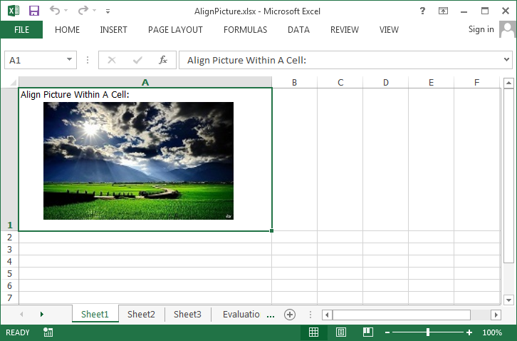 inserisci immagini GIF in Excel usando VBA