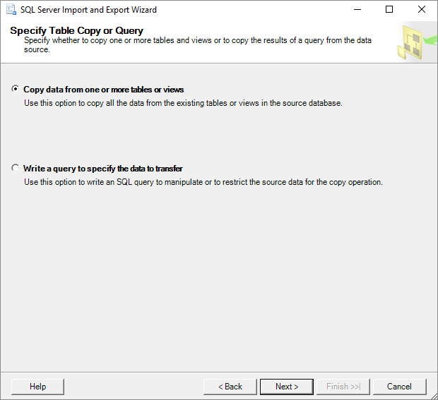 Esportazione dati SQL Per Excel 4