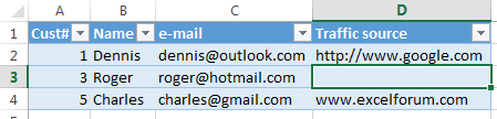  elimina blank filari di Excel 16