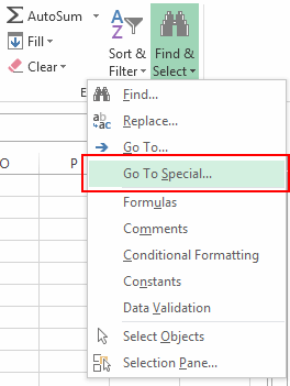  elimina blank filari di Excel 2