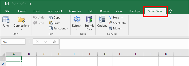 correggi Smart View Non visualizzato in Excel