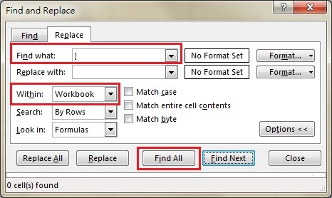trovare collegamenti interrotti in Excel 2