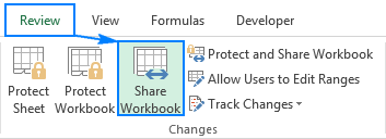 cartella di lavoro condivisa in Excel 1