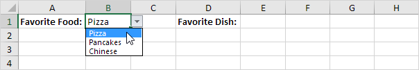 creare elenco a discesa in Excel 15