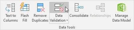 creare elenco a discesa in Excel 18