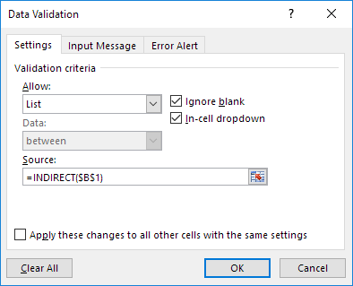 creare elenco a discesa in Excel 21