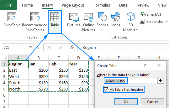 espandere automaticamente la tabella di Excel 10