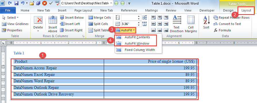 espandere automaticamente la tabella di Excel 3