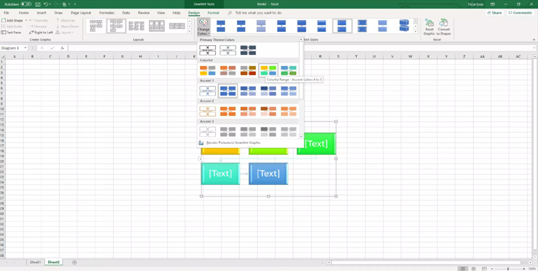 creare diagramma di flusso In Excel 10