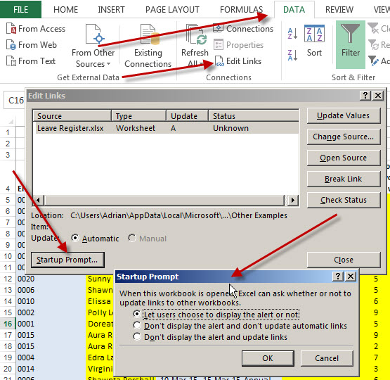 Risolvi il problema con celle, pulsanti, macro collegati 1