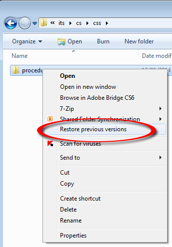 Usa la funzione di ripristino 1