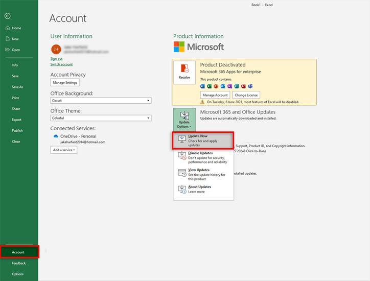 problema del salvataggio in PDF mancante in Excel
