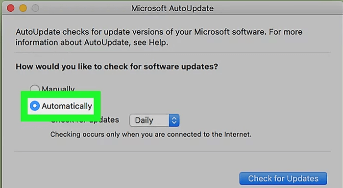 aggiorna l'applicazione MS Excel 4