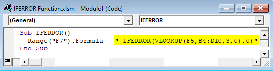 Come utilizzare IFERROR in Excel