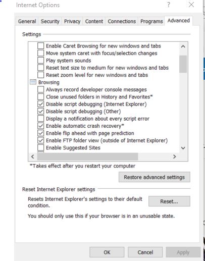 errore nello script di questa pagina in Excel