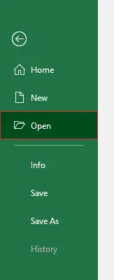 rimuovere il triangolo verde in Excel