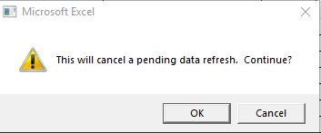 Questo annullerà un aggiornamento dati in sospeso