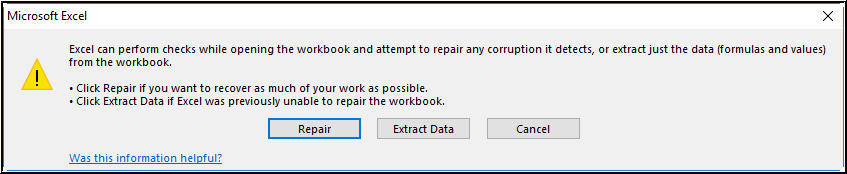 correggere l'errore di Excel ‘We Can’t Open the Workbook in the Browser’