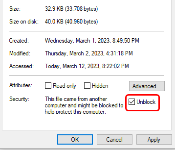 Impossibile aprire il file specificato