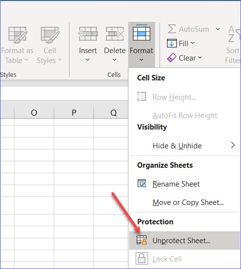 rimuovere la sola lettura da Excel