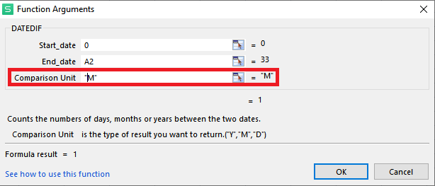 convertire i giorni in mesi in Excel